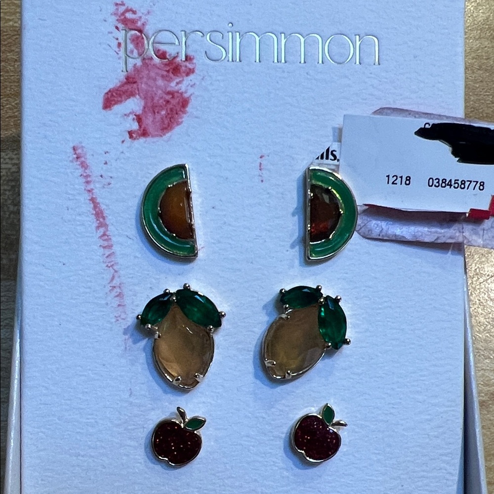 #1170+ Persimmon Fruit-Themed Earrings Set